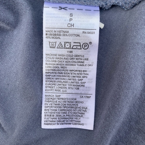 GAP Ruffle Cap Sleeve Pleated Tunic Gray Size Small - Picture 4 of 4